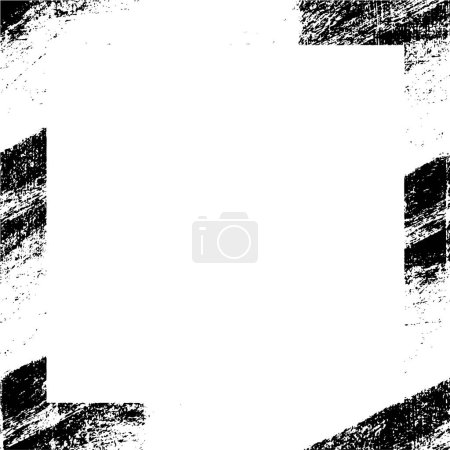 Illustration for Abstract black and white frame with empty space, vector illustration - Royalty Free Image
