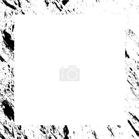 Illustration for Abstract background,  black and white frame, grunge texture - Royalty Free Image