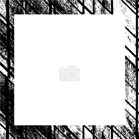 Téléchargez les photos : Fond abstrait, cadre en noir et blanc, texture grunge - en image libre de droit
