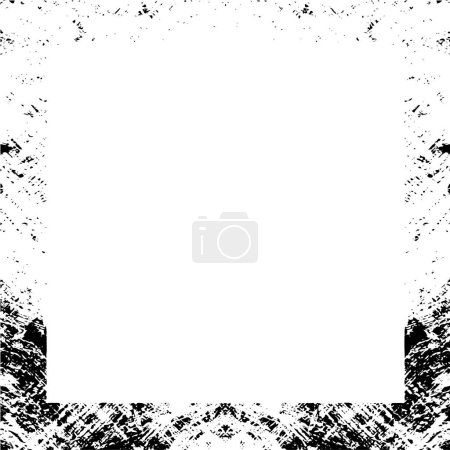 Illustration for Abstract grunge frame with empty space, vector illustration - Royalty Free Image