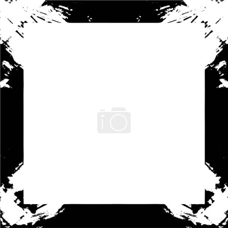 Ilustración de Marco grunge abstracto con espacio vacío, ilustración vectorial - Imagen libre de derechos