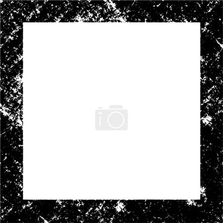 Illustration for Grunge frame on white background, vector illustration - Royalty Free Image