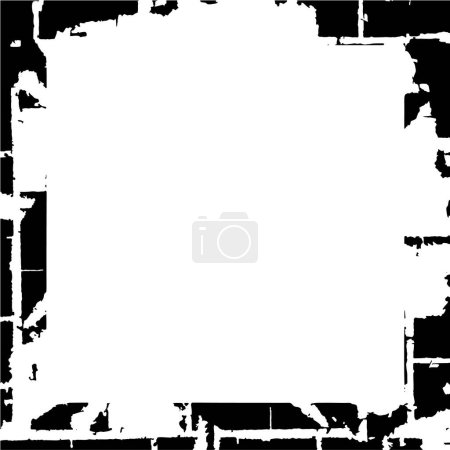 Ilustración de Ilustración vectorial, marco abstracto en blanco y negro, fondo - Imagen libre de derechos