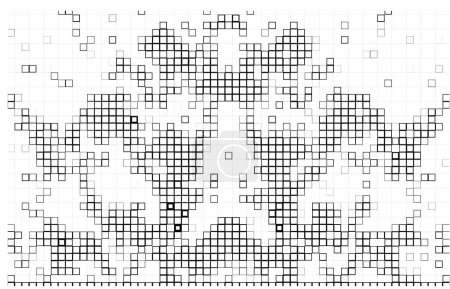 Ilustración de Fondo abstracto del mosaico. vector patrón cuadrado - Imagen libre de derechos