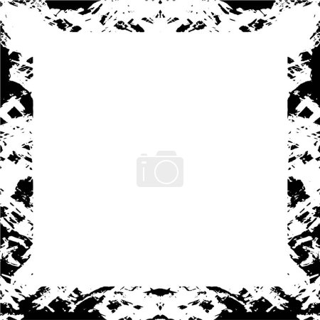Ilustración de Marco abstracto en blanco y negro con espacio vacío - Imagen libre de derechos