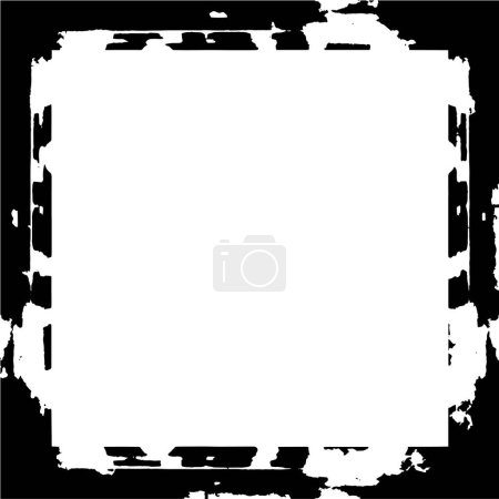 Illustration for Vector illustration, black and white abstract frame, background - Royalty Free Image