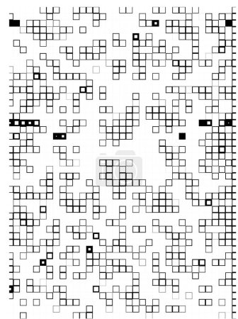 Ilustración de Mosaico abstracto organizado por elementos rectángulos cuadrados. vector mosaico patrón cuadrado - Imagen libre de derechos