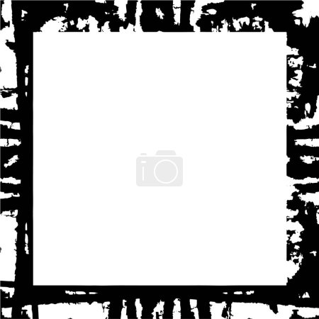 Ilustración de Fondo abstracto en blanco y negro, marco - Imagen libre de derechos