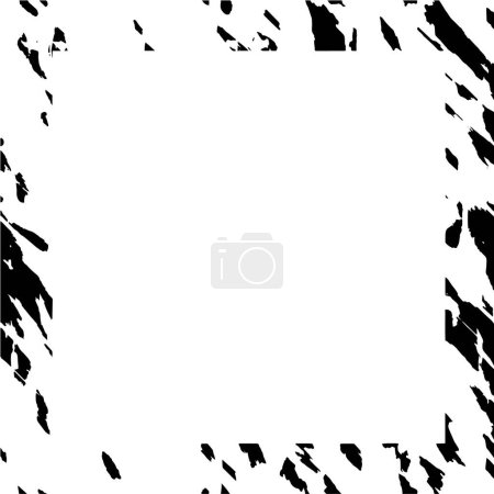 Ilustración de Fondo abstracto en blanco y negro, marco - Imagen libre de derechos