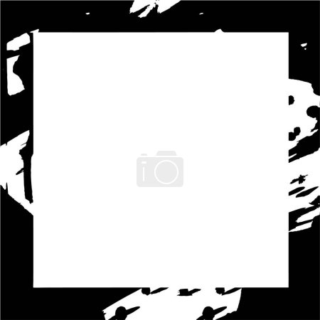 Ilustración de Fondo abstracto, textura geométrica, marco blanco y negro. - Imagen libre de derechos