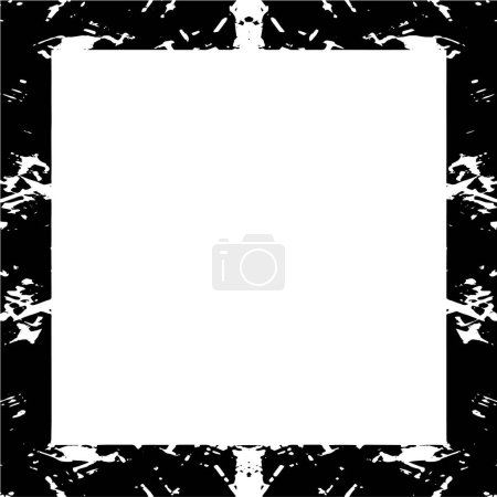 Photo for Grunge frame on white background, vector illustration - Royalty Free Image