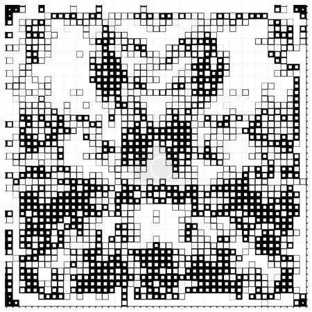 Ilustración de Mosaico abstracto organizado por elementos rectángulos cuadrados. vector mosaico patrón cuadrado - Imagen libre de derechos
