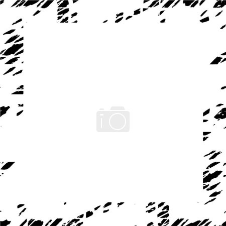 Illustration for Abstract square frame background, grunge backdrop with space for text, vector illustration - Royalty Free Image