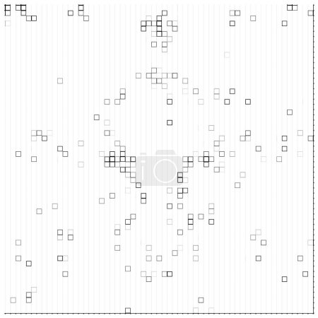 Téléchargez les illustrations : Mosaïque abstraite organisée par des éléments rectangulaires carrés. vecteur mosaïque motif carré - en licence libre de droit