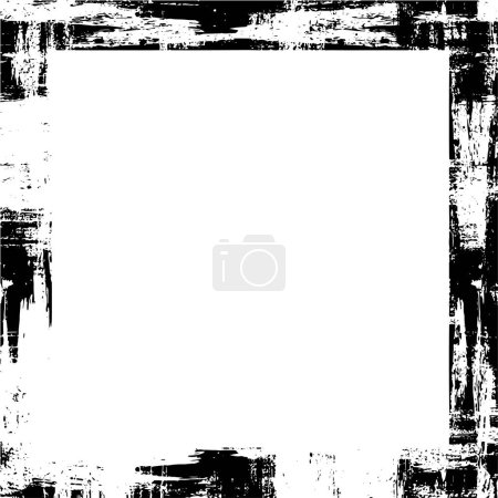 Illustration for Abstract background. black and white geometric frame - Royalty Free Image