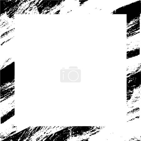 Ilustración de Fondo abstracto. marco geométrico blanco y negro - Imagen libre de derechos
