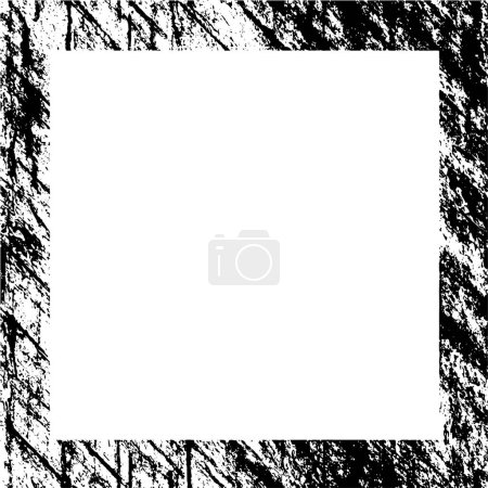 Illustration for Abstract background. black and white geometric frame - Royalty Free Image