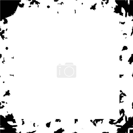 Photo for Black and white abstract  backgraound, geometric frame. vector illustration. - Royalty Free Image