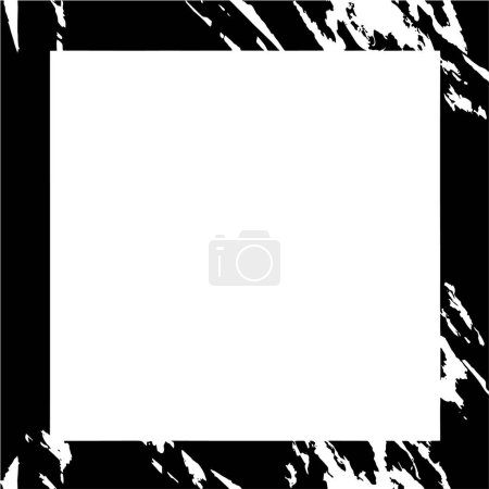 Ilustración de Fondo abstracto en blanco y negro, marco geométrico. ilustración vectorial. - Imagen libre de derechos