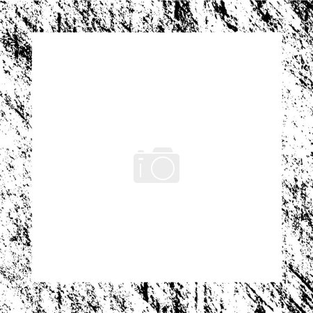 Illustration for Abstract monochrome frame. vector illustration. - Royalty Free Image