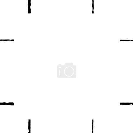 Illustration for Abstract monochrome frame. vector illustration. - Royalty Free Image
