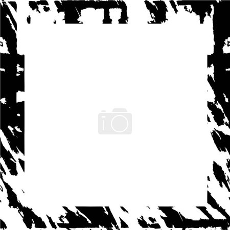 Illustration for Black and white abstract frame. vector illustration. - Royalty Free Image