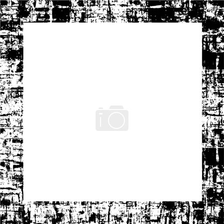 Téléchargez les illustrations : Cadre mosaïque noir sur fond blanc - en licence libre de droit