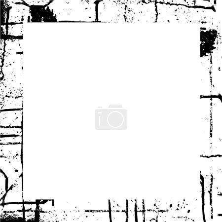Ilustración de Fondo grunge con marco geométrico negro - Imagen libre de derechos