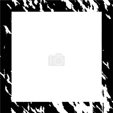 Téléchargez les illustrations : Cadre abstrait noir et blanc. illustration vectorielle. - en licence libre de droit