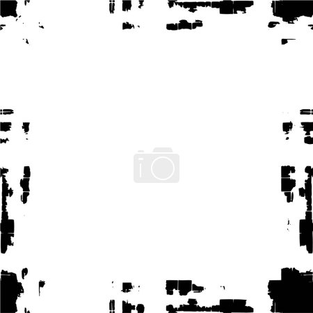 Ilustración de Marco abstracto en blanco y negro. ilustración vectorial. - Imagen libre de derechos