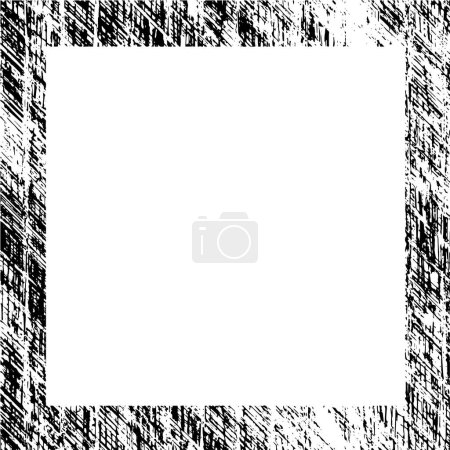 Ilustración de Fondo grunge con marco geométrico negro - Imagen libre de derechos