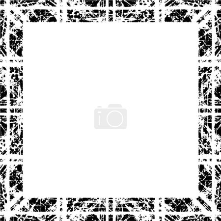 Illustration for Halftone frame pattern. abstract geometric background - Royalty Free Image