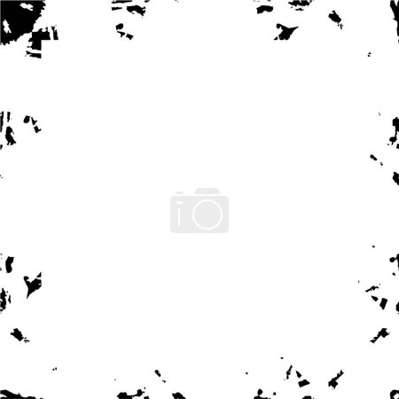 Ilustración de Marco abstracto en blanco y negro. ilustración vectorial. - Imagen libre de derechos