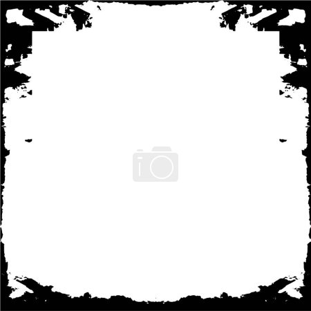 Illustration for Vector illustration. black and white abstract frame - Royalty Free Image