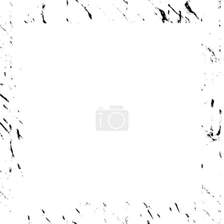 Ilustración de Marco de banner con salpicaduras y manchas desordenadas, fondo de pantalla abstracto - Imagen libre de derechos