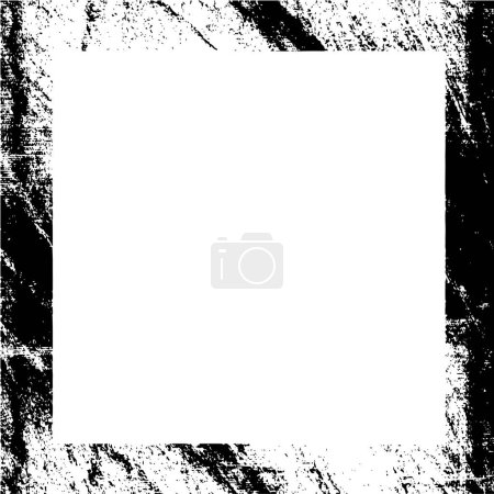 Ilustración de Marco de banner con salpicaduras y manchas desordenadas, fondo de pantalla abstracto - Imagen libre de derechos