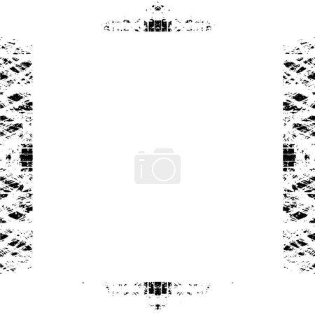 Illustration for Banner frame with messy splatters and stains, abstract wallpaper - Royalty Free Image