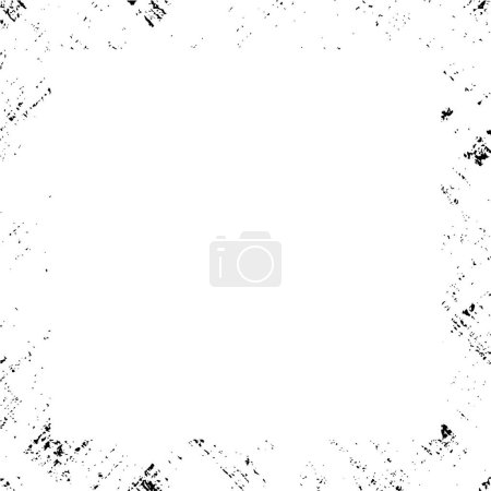 Illustration for Abstract background. monochrome texture. black and white frame on white background. - Royalty Free Image