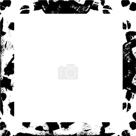 Illustration for Vector black and white abstract frame - Royalty Free Image