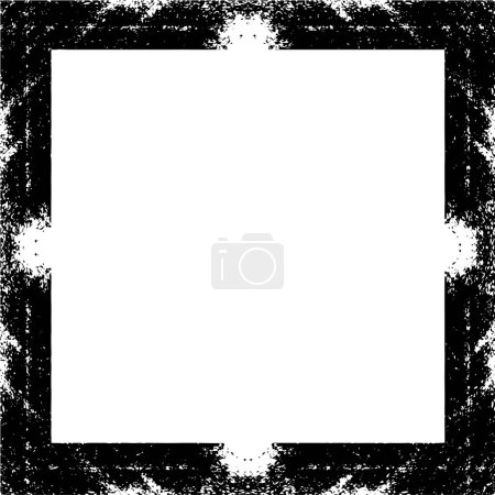 Illustration for Vector black and white abstract frame - Royalty Free Image