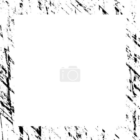Illustration for Frame on white background of grunge overlay for postcards, wrapping - Royalty Free Image