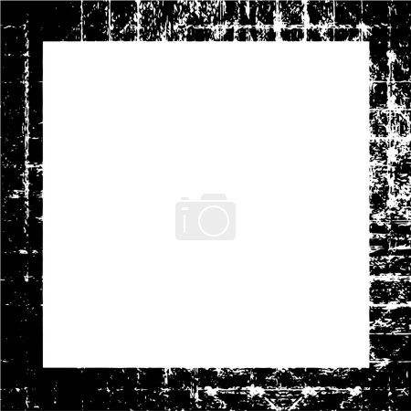 Illustration for Frame on white background of grunge overlay for postcards, wrapping - Royalty Free Image