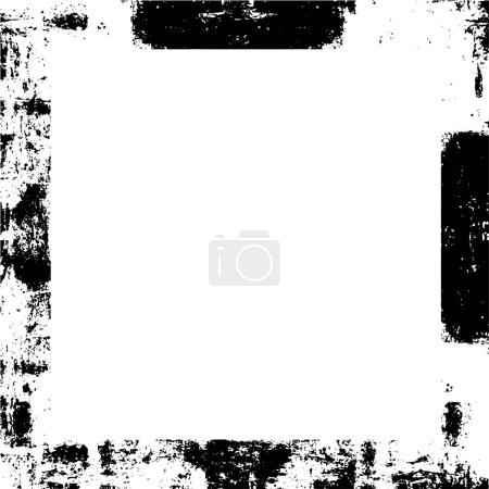 Illustration for Grunge overlay layer. Abstract black and white vector background. - Royalty Free Image