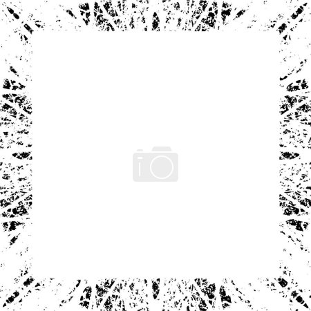 Téléchargez les illustrations : Grunge couche superposée. Fond vectoriel noir et blanc abstrait
. - en licence libre de droit