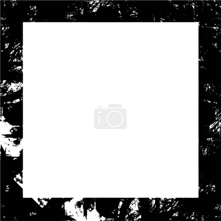 Illustration for Grunge overlay layer. Abstract black and white vector background. - Royalty Free Image