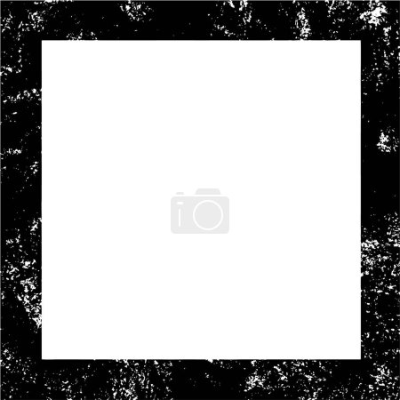 Illustration for Black and white monochrome frame - Royalty Free Image