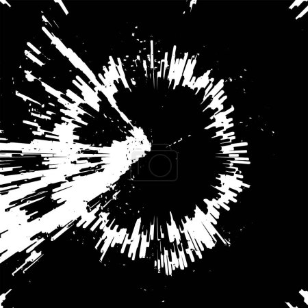 Ilustración de Textura grunge fondo. abstracto negro blanco diseño de la superficie. - Imagen libre de derechos
