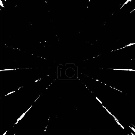 Illustration for Abstract monochrome illustration. Grunge black and white texture background. - Royalty Free Image