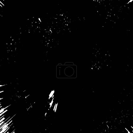 Ilustración de Ilustración abstracta monocromática. Grunge medio tono negro y blanco textura de fondo. - Imagen libre de derechos