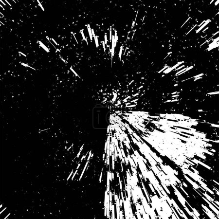 Ilustración de Primer plano de fondo grunge con patrón blanco y negro - Imagen libre de derechos